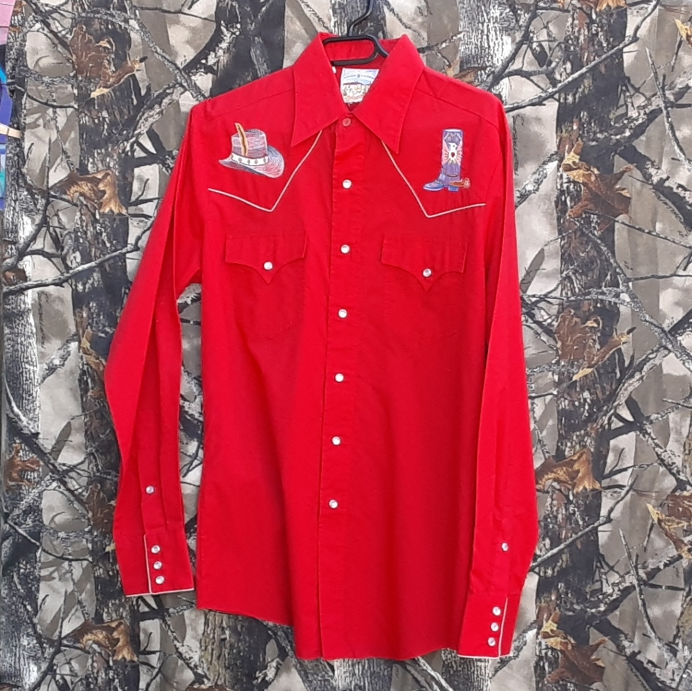 Rocking K Ranchwear Embroidered Pearl Snap Shirt